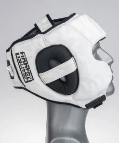 PROTECTION Headguard Fighter Sparring Pro - White/camo, FHG-001CWH