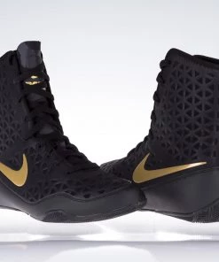 Nike KO Boxing Shoes - Black/gold, 839421001
