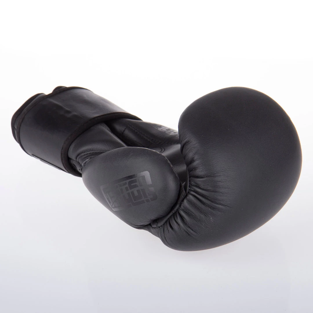 Fighter Boxing Gloves SPLIT - Matt Black, FBG-001B 5 Fighter Boxing Gloves SPLIT - Matt Black, FBG-001B