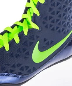 Nike KO Boxing Shoes - Blue/neon Green, 839421413 12 Nike KO Boxing Shoes - Blue/neon Green, 839421413