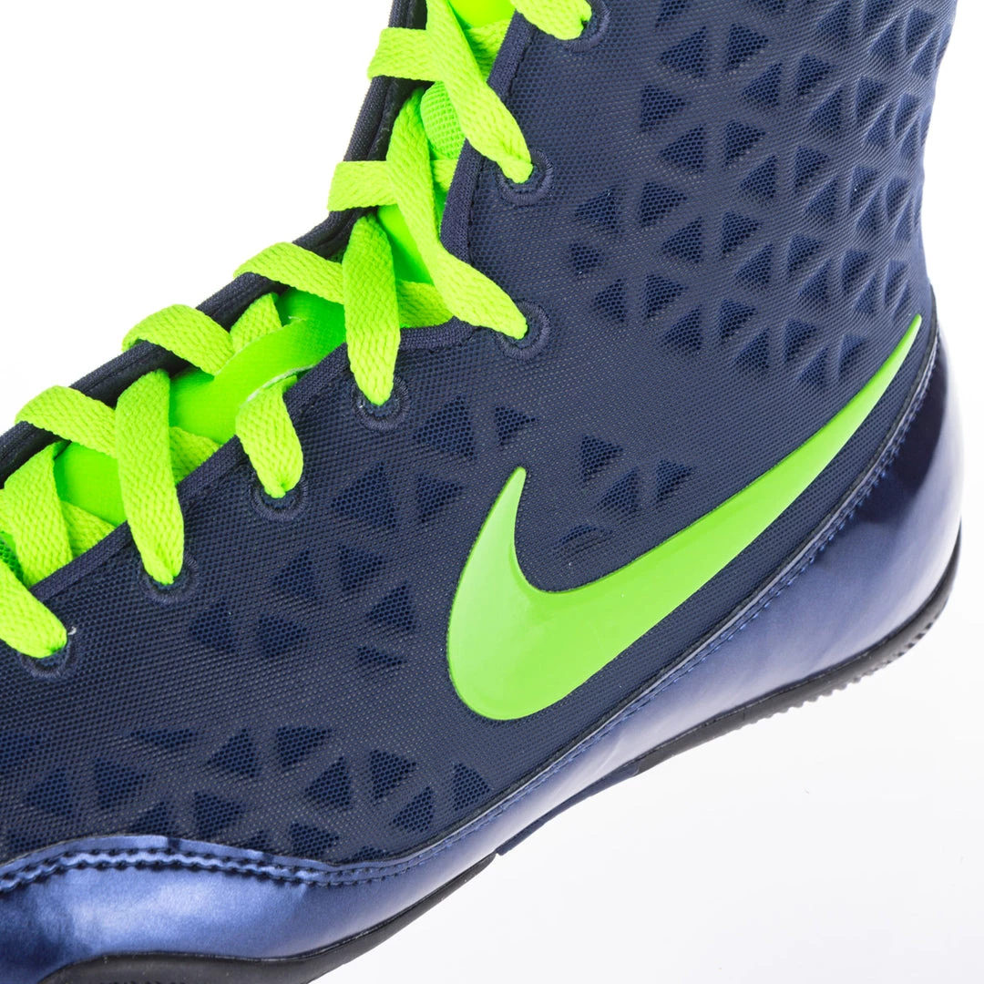 Nike KO Boxing Shoes - Blue/neon Green, 839421413 5 Nike KO Boxing Shoes - Blue/neon Green, 839421413