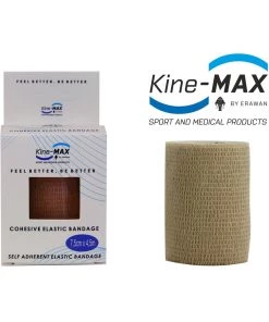 KinesioMAX Kine-MAX Self-securing Elastic Bandage-5cm,7,5cm,10cm - Beige, CEB5BEI,CEB7BEI,CEB10BEI TRAINING