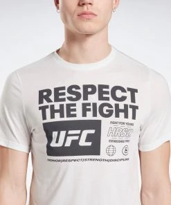 Reebok UFC Fan Gear Mens T-shirt - White, FU1292 T-Shirts