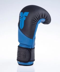 Fighter Boxing Gloves SPLIT- Matt Blue/black, FBG-001BBL
