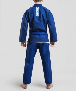 BJJ Uniforms Grips Classic Logo BJJ Kimono - Blue/white, G10124-BLUWHT