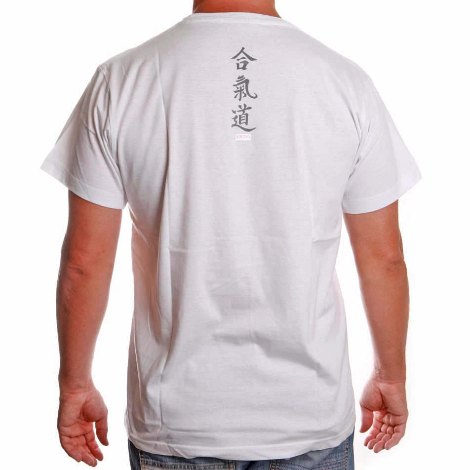 T-Shirts Satori Calligraphy T-Shirt - AIKIDO - White, SATT02-1 4 T-Shirts Satori Calligraphy T-Shirt - AIKIDO - White, SATT02-1