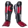 King Pro Boxing Shin Guards - Black/red, KPG-SG-95