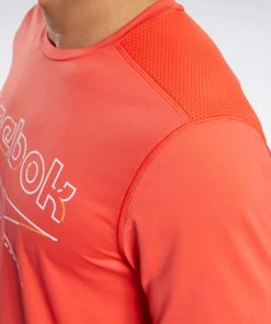 Training T-Shirts Reebok Activchill Tee - Red, FU3283