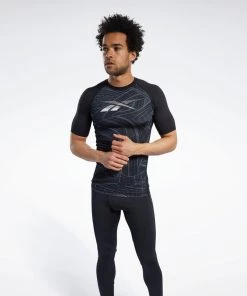 Reebok Printed Compression Tee, FS8579 Training T-Shirts