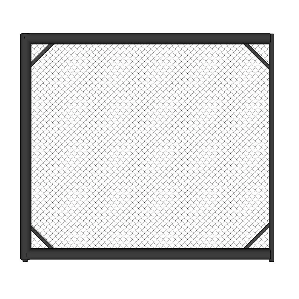 Fighter MMA Cage Panel With Left Side Padding, CP-L TRAINING 3 Fighter MMA Cage Panel With Left Side Padding, CP-L TRAINING