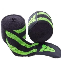 Fighter Handwraps - Black/green, BAND F GREEN