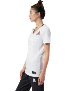 T-Shirts Reebok Fight Night Champ Walkout Jersey - White, DM5171