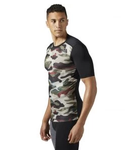 Reebok Activchill Compression Tee Camo Print - Camo, BR9566