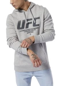 Reebok UFC Fan Hood - Grey, DU4577 Hoodies 13 Reebok UFC Fan Hood - Grey, DU4577 Hoodies