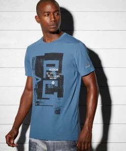 Reebok Combat Tee - Blue, BJ8881 9 Reebok Combat Tee - Blue, BJ8881