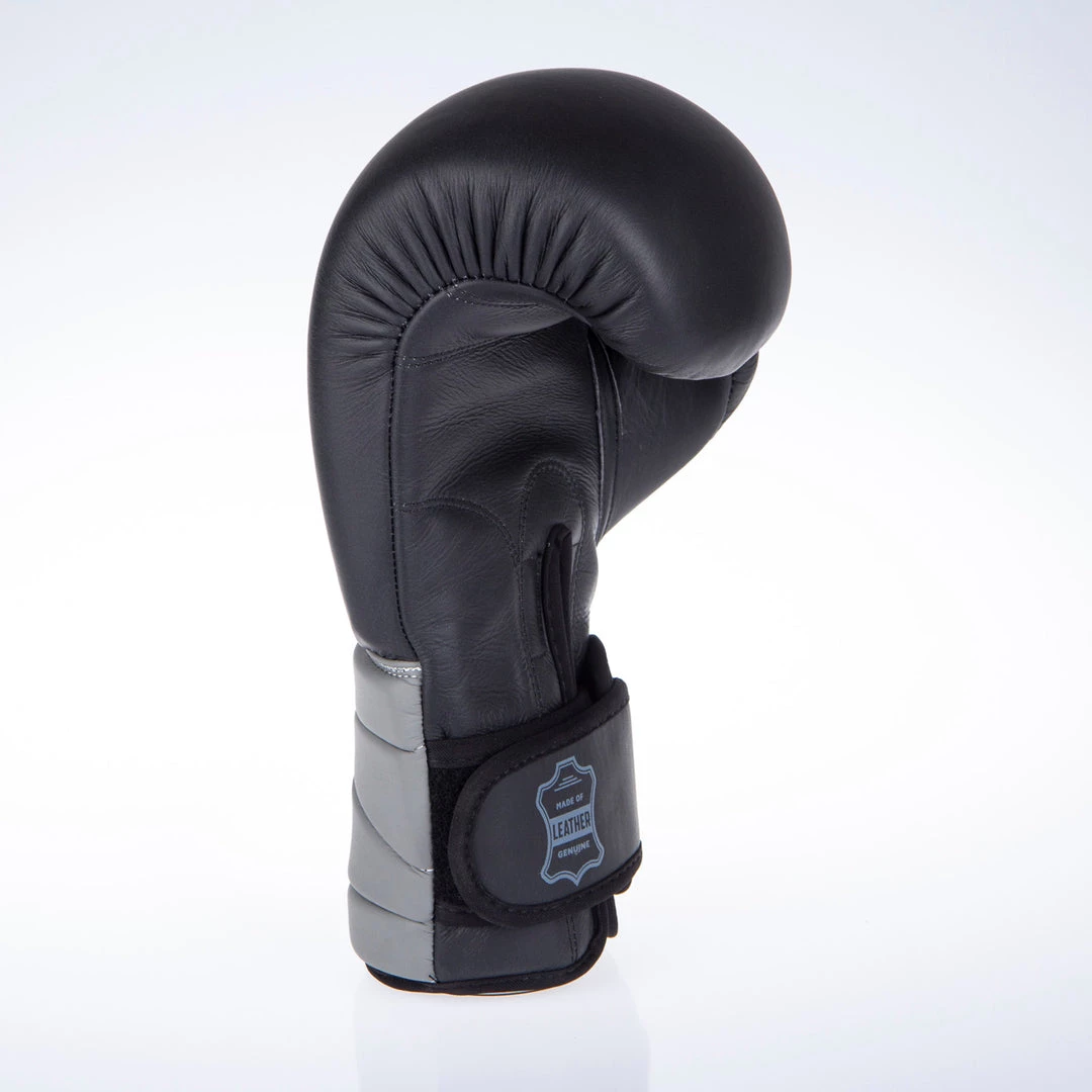 Fighter Boxing Gloves Sparring - Black/gray, FBG-002-BG 5 Fighter Boxing Gloves Sparring - Black/gray, FBG-002-BG