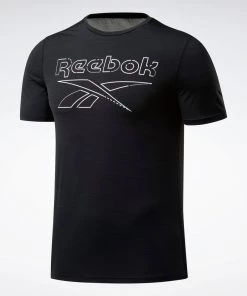 Reebok Workout ActivChill Training Tee - Black, FS8444 Training T-Shirts