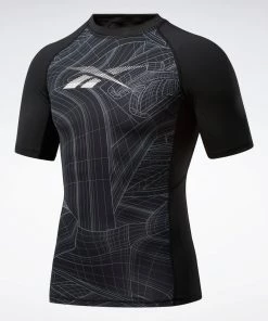 Reebok Printed Compression Tee, FS8579 Training T-Shirts