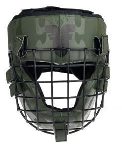 Fighter Shock Head Guard - Khaki/camo, JE999-KHC