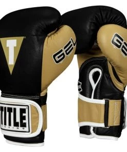 Title Gel V2T Bag Gloves - Black/gold, EUGTWBGV2T