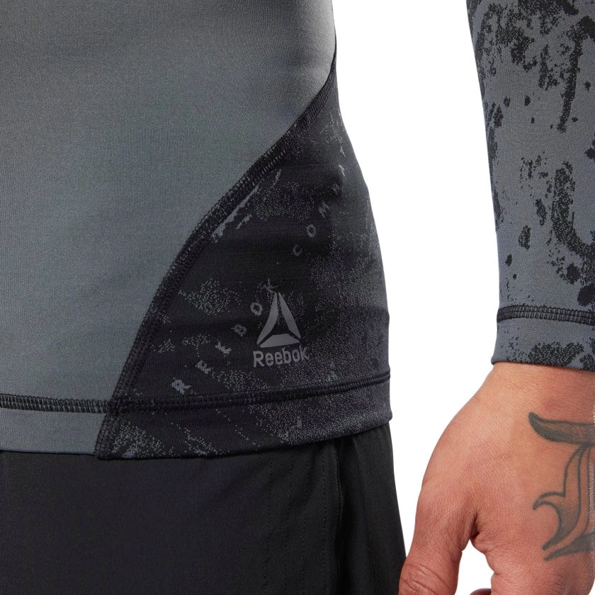 Reebok Jacquard Rashguard - Black, DQ1982 7 Reebok Jacquard Rashguard - Black, DQ1982