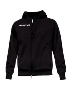 Givova Full Hoodie - Black, MA024B