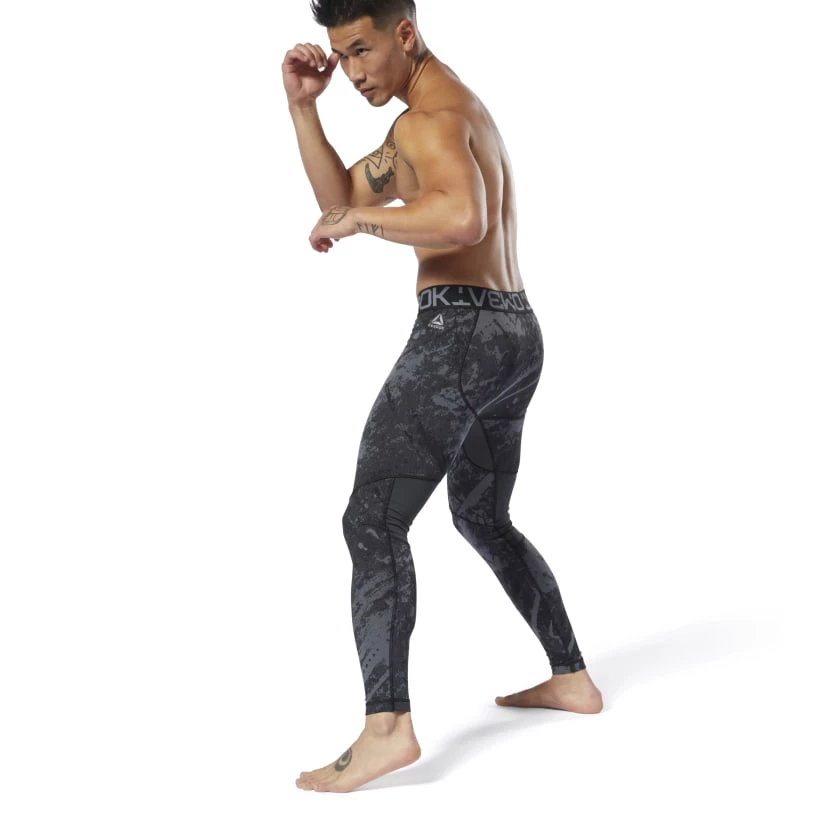 Pants Reebok Jacquard Tights - Black, DU4975 9 Pants Reebok Jacquard Tights - Black, DU4975
