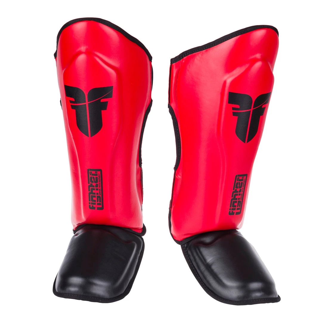 PROTECTION Fighter Shinguards Thai Classic - Red/black, JE1573RB 3 PROTECTION Fighter Shinguards Thai Classic - Red/black, JE1573RB