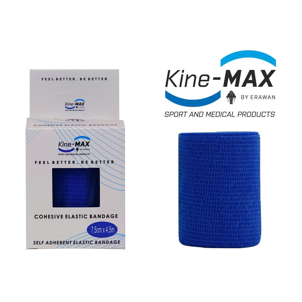KinesioMAX TRAINING Kine-MAX Self-securing Elastic Bandage-5cm,7,5cm,10cm - Blue, CEB5BLU,CEB7BLU,CEB10BLU 4 KinesioMAX TRAINING Kine-MAX Self-securing Elastic Bandage-5cm,7,5cm,10cm - Blue, CEB5BLU,CEB7BLU,CEB10BLU
