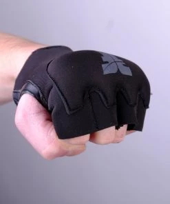 Fighter Strap Gel Hand-Wraps - Black, FGW-001BB GLOVES 12 Fighter Strap Gel Hand-Wraps - Black, FGW-001BB GLOVES