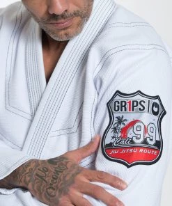BJJ Uniforms Kimono Grips Cali 99 - White, G10112-WHT