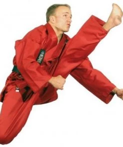 Hayashi Karate Gi KIRIN - Red, 022-4 Karate Uniforms