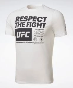 Reebok UFC Fan Gear Mens T-shirt - White, FU1292 T-Shirts 13 Reebok UFC Fan Gear Mens T-shirt - White, FU1292 T-Shirts