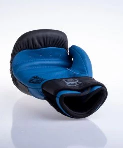 Fighter Boxing Gloves SPLIT- Matt Blue/black, FBG-001BBL