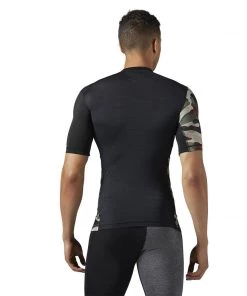 Reebok Activchill Compression Tee Camo Print - Camo, BR9566
