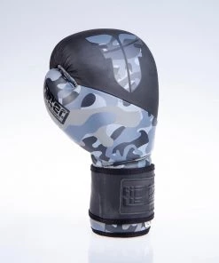 Fighter Boxing Gloves SPLIT- Gray Camo/black, FBG-001C