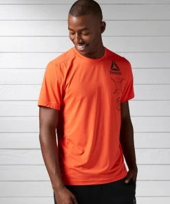Reebok Activchill Graphic Tee - Orange, BK3968 T-Shirts
