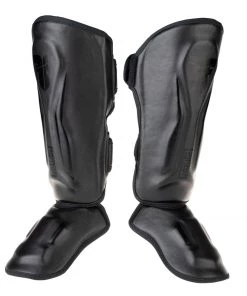 Fighter Shinguards Thai Ergo - Black, FSG-004BB