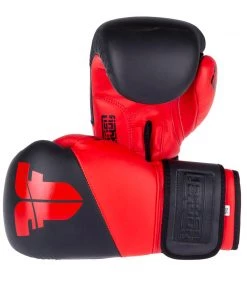 Fighter Boxing Gloves SPLIT-red/black, FBG-001BR