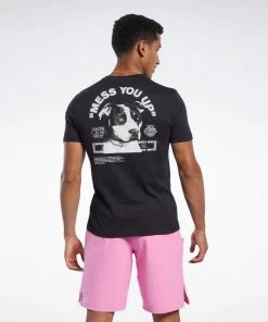 Reebok CrossFit Mess You Up Tee - Black, FJ5285
