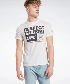 Reebok UFC Fan Gear Mens T-shirt - White, FU1292 T-Shirts