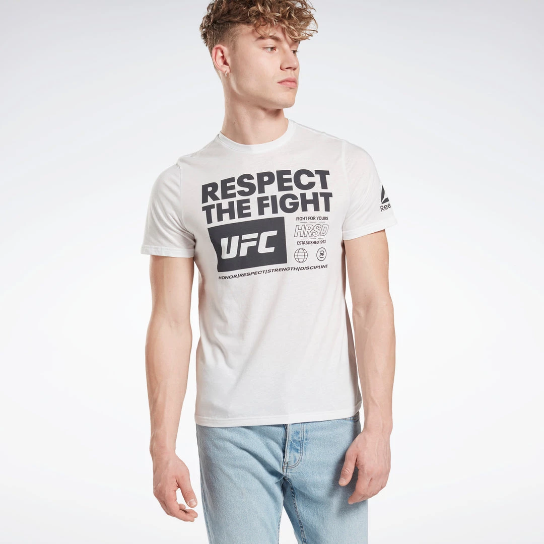 Reebok UFC Fan Gear Mens T-shirt - White, FU1292 T-Shirts 3 Reebok UFC Fan Gear Mens T-shirt - White, FU1292 T-Shirts