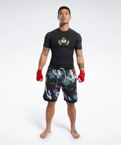 Reebok Combat CMG Rash Guard - Black, FM1494 Rash Guards