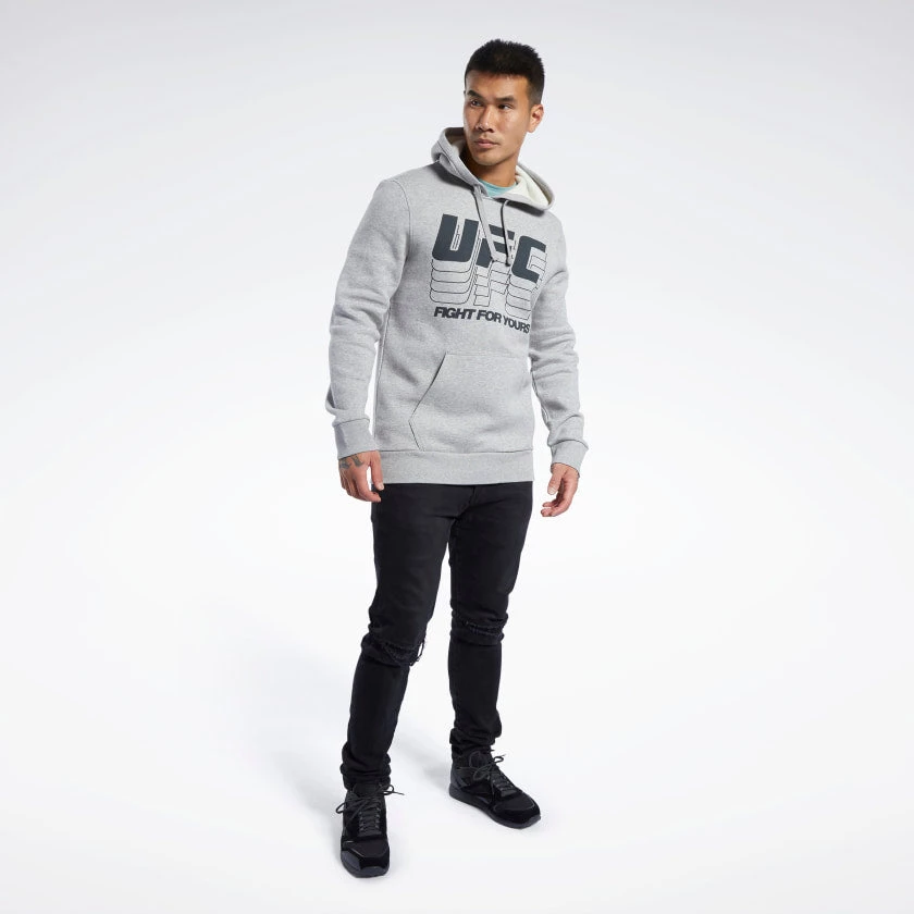 Hoodies Reebok UFC FG Hoodie - Grey, FK2342 7 Hoodies Reebok UFC FG Hoodie - Grey, FK2342