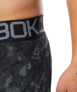 Pants Reebok Jacquard Tights - Black, DU4975 11 Pants Reebok Jacquard Tights - Black, DU4975