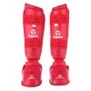 Hayashi PROTECTION Karate Kickprotector - Instep And Shin WKF - Red, 343-4N