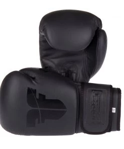Fighter Boxing Gloves SPLIT - Matt Black, FBG-001B