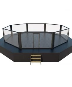 Fighter MMA Competition Cage 7x7m + Sidewalk 1m - Black, 7V1002DCH TRAINING