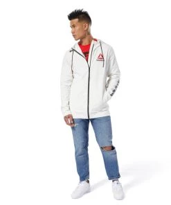 Hoodies Reebok UFC Fight Night Blank Walkout Hoodie - White, CD8586