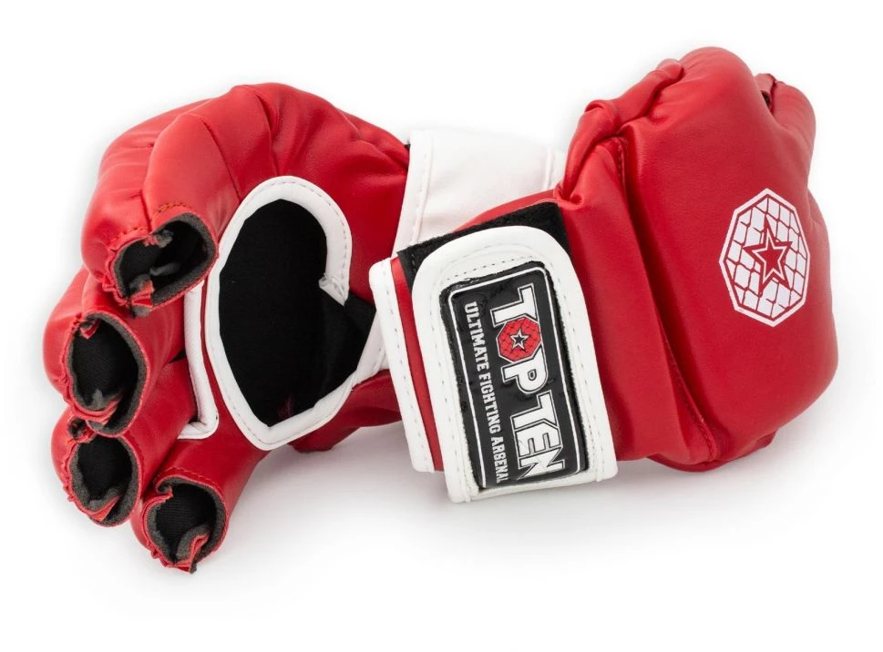 Top Ten MMA Gloves Striking C-Type - Red/white, 23351-41 4 Top Ten MMA Gloves Striking C-Type - Red/white, 23351-41